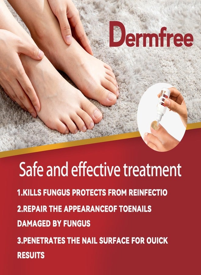 DERMFREE Fungi Nail Toenail Treatment Extra Strength,Toenail Renewal Serum, Nail Conditioning Solution for Thick&Discolored Nails, Quick-Dry Dropper, Safely & Gently for Healthier Nails, - Image 5